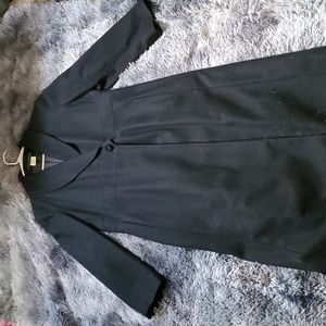 Harve Benard Black Peacoat Long